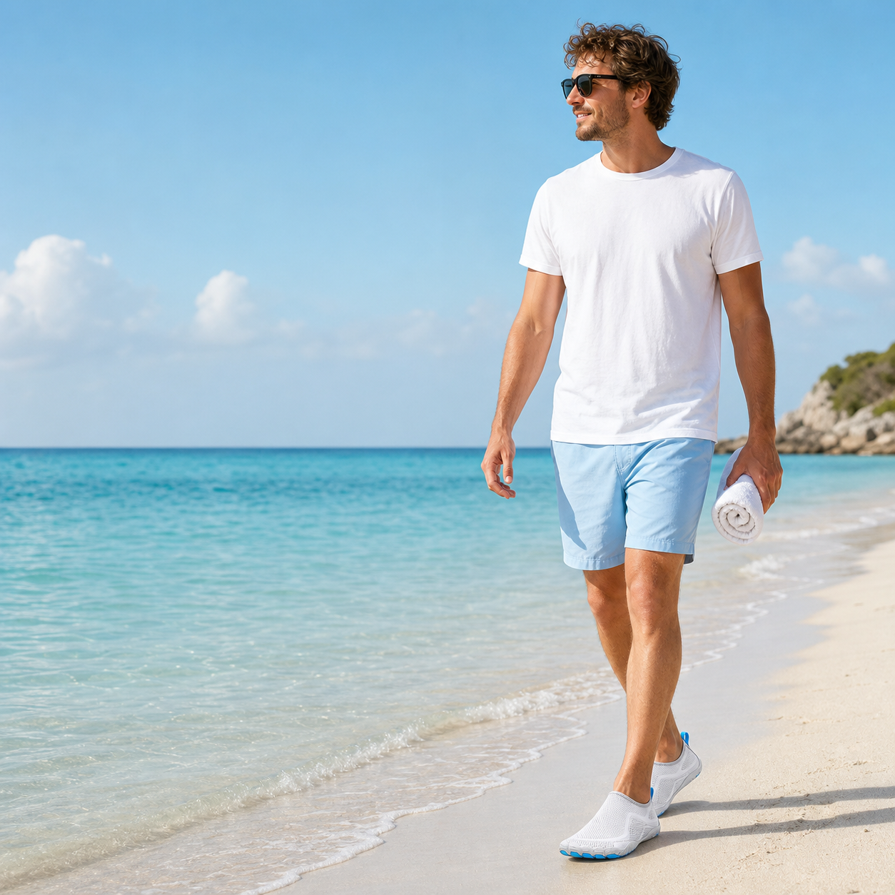 relaxed beach scenario